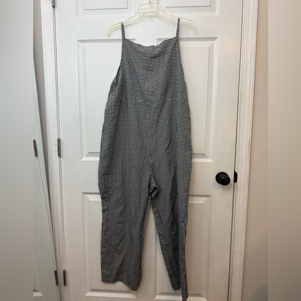 MISSLOOK Monochrome Checkered Jumpsuit
